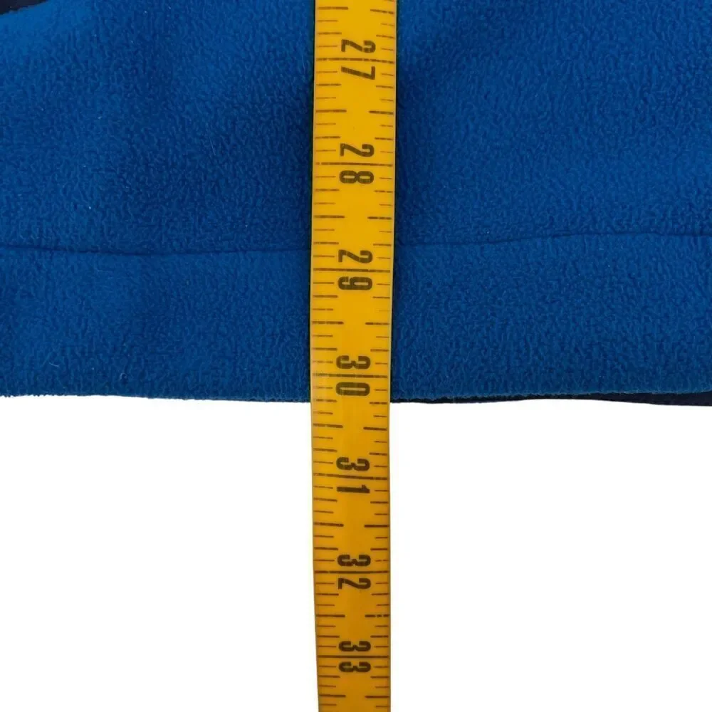 REI Men's Fleece Micro Grid Full Zip Vest Blue XXL